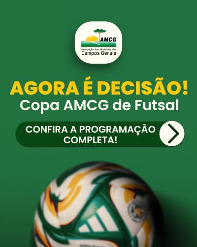 Finais da Copa AMCG de Futsal começam nesta quinta; veja o calendário de jogos